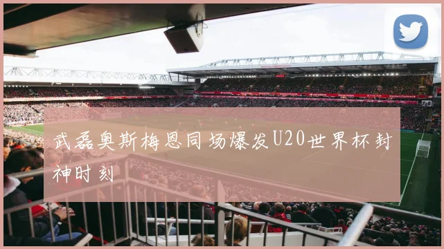 武磊奥斯梅恩同场爆发U20世界杯封神时刻